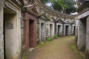 Another inner view of the Circle of Lebanon showing the columbarium. copyright Carole Tyrrell