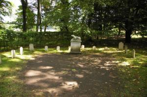 View of Dog cemetery from path. copyright Carole Tyrrell