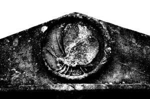 The butterfly symbol of the roof of the Gordon monument Kensal Green Cemetery. copyright Carole Tyrrell