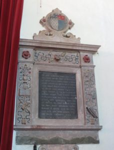 The Anne St John wall memorial, Lytton Chapel, Knebworth in it's entirety. One of the most fascinating examples of iconography I've ever seen. ©Carole Tyrrell