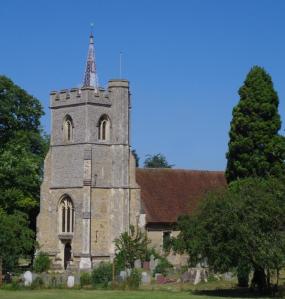 St Mary's church Knebwoth, view from the House. © Carole Tyrrell