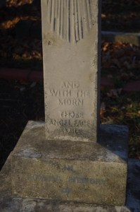 The line that led me on my quest to find out the origin of this symbol. ''And with the morn Those Angel Faces Smile.'. ;©Carole Tyrrell