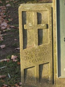 A much simpler version seen on the grave of Maud and Percival Jones in Beckenham Cemetery.. He founded Twinlock files who were a large local firm  in the area until the late '80's   ©Carole Tyrrell